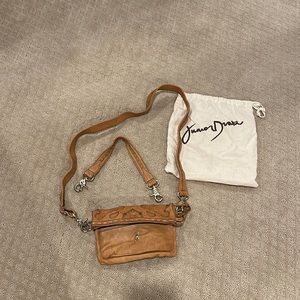 Junior Drake small waist bag convertible to short bag and crossbody.